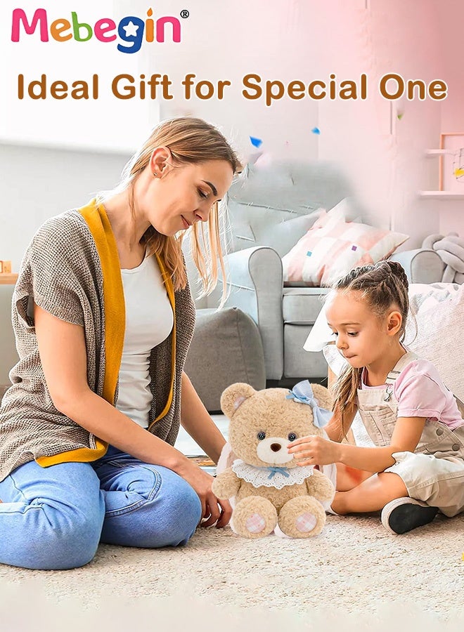 MEBEGIN 30cm Stuffed Teddy Bear, Unique Shape Bear Toy with Bowknot, Adorable Comfortable Plush Toy, Creative Interior Decoration, Fun Themed Room Decor, Made of Soft Premium Stuffing Material, Ideal Gift for All Age - Image 4